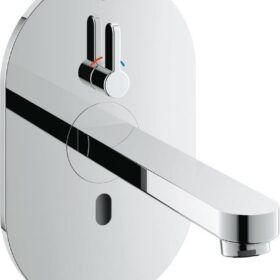 GROHE Eurosmart Cosmopolitan E Bluetooth 36412000, 172 мм, хром, инфракрасный настенный смеситель для раковины, с трансформатором