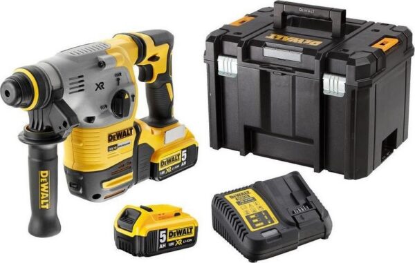 Аккумуляторный перфоратор DeWALT, SDS-Plus, 18В/5Ач, DCH283P2