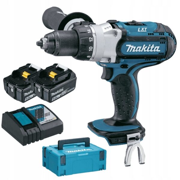Аккумуляторная Makita DDF451RTJ 18 В 80 Нм + 2 батареи 5,0 Ач + зарядное устройство в Makpac