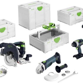 Аккумуляторный комбинированный набор для деревообработки FESTOOL HKC 55/TPC 18/AGC 18/TB M 137 578025