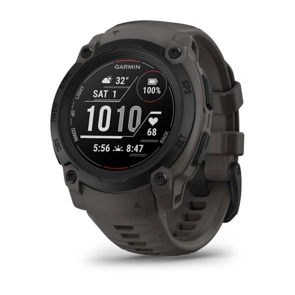 Смарт-часы Garmin Instinct E 40mm Black with Charcoal Band, черный браслет, 010-02932-00