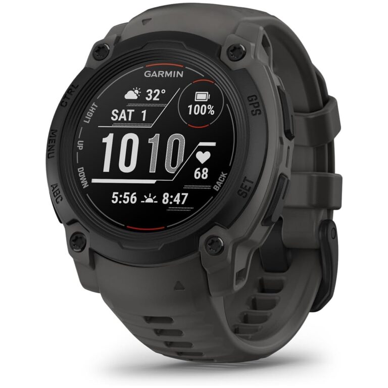 Смарт-часы Garmin Instinct E 45mm Black with Charcoal Band, черно-угольный браслет, 010-02933-00