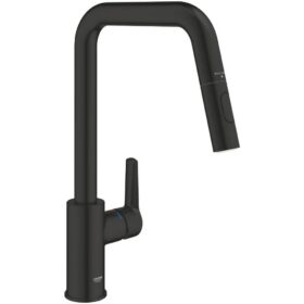 Смеситель для кухни Grohe Start 306312430 с выдвижным изливом, черный матовый