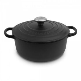 Кастрюля чугунная Le Creuset Matte Black, 5.3 л, 26 см