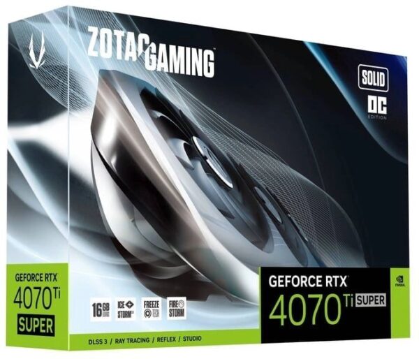 Видеокарта Zotac NVIDIA RTX 4070 Ti SUPER SOLID, 16 ГБ GDDR6X