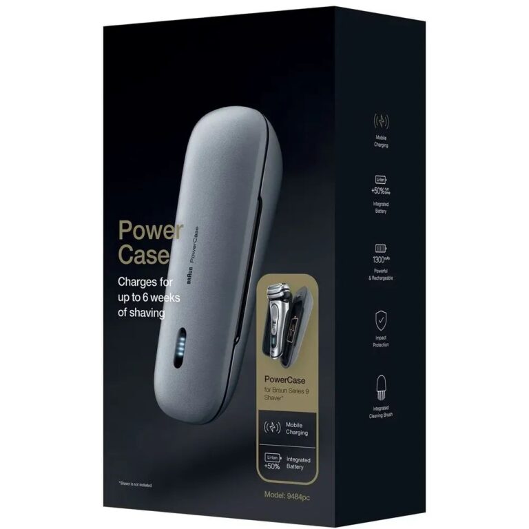 Зарядный футляр для электробритвы Braun PowerCase 9484pc, серый