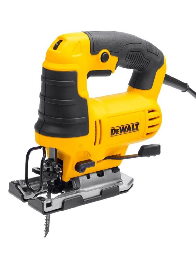Лобзик электрический DeWalt DWE349-QS, черный/желтый, система выдува опилок