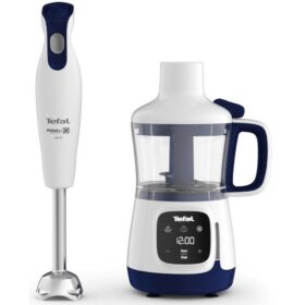 Погружной блендер 4-в-1 Yummy Gourmet HB55W430, белый/синий