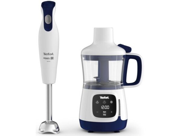 Погружной блендер 4-в-1 Yummy Gourmet HB55W430, белый/синий