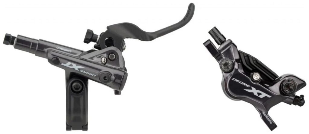 Тормоз Shimano Deore XT M8120 4-поршневой с ручкой BL-M8100R