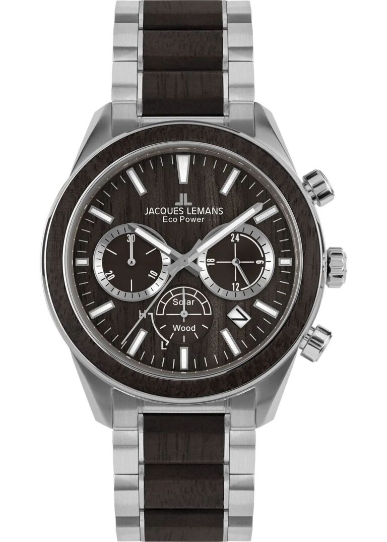 Наручные часы Jacques Lemans 1-2115I, серебряный/дуб