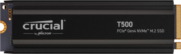 M.2 NVMe SSD накопитель Crucial T500 1TB PCIe Gen4 с радиатором (Ct1000t500ssd5)