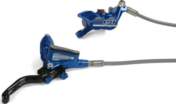 Гидравлический дисковый передний тормоз и комплект для горного велосипеда Hope Tech 4 E4 MTB, синий