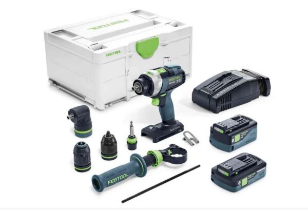 Аккумуляторная дрель-шуруповерт Festool QUADRIVE TPC 18/4 5,0/4,0 I-Set/XL 577622