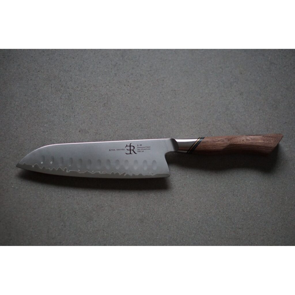 Нож поварской Ryda Knives A-30 Santoku японский 18 см