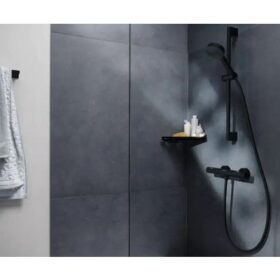 Смеситель для душа с термостатом Hansgrohe ECOSTAT LIFE 13382670 черный матовый