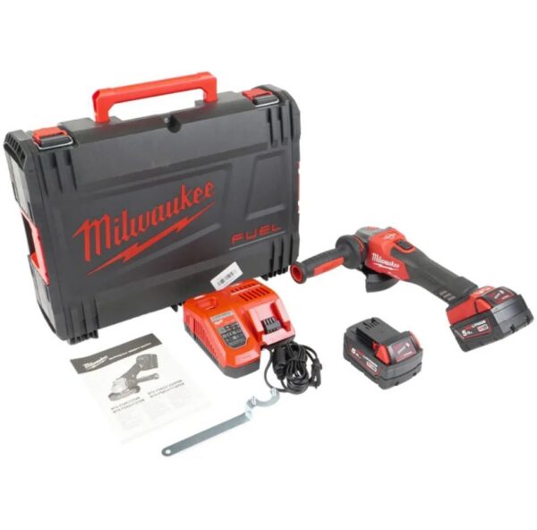 Аккумуляторная угловая шлифмашина Milwaukee M18 FSAG125X-502X 4933478430