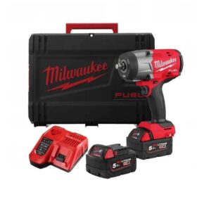 Аккумуляторный импульсный гайковерт Milwaukee M18 FUEL FHIW2F12, 1/2", 1491 Нм/2034 Нм, бесщеточный, 2 АКБ 5 Ач, HD кейс, 4933492783