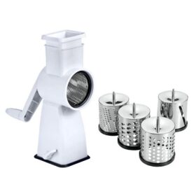 Барабанная терка Metaltex Flash с присоской, 4 сменных насадки (251626)