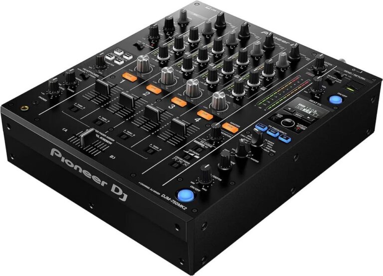 Профессиональный диджейский микшерный пульт Pioneer XDJ-750MK2 - вид сбоку