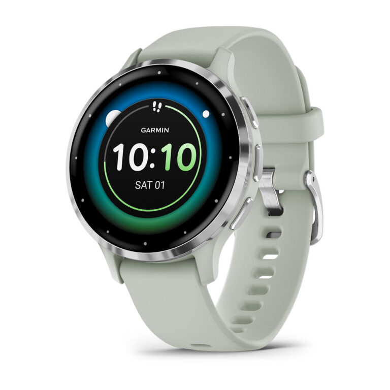Умные часы Garmin Venu 3S Silver Stainless Sage Grey (010-02785-01)