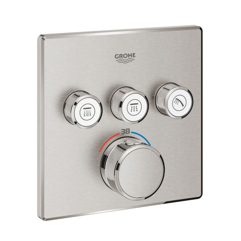 Термостат для ванны с душем 3 источника Grohe Grohtherm SmartControl 29126 DC0 (29126DC0) суперсталь