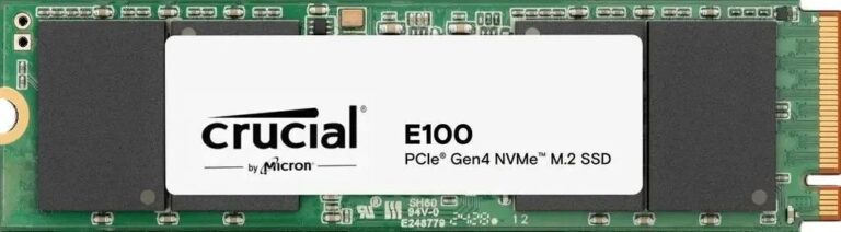 M.2 NVMe SSD накопитель Crucial E100 2TB PCIe Gen4