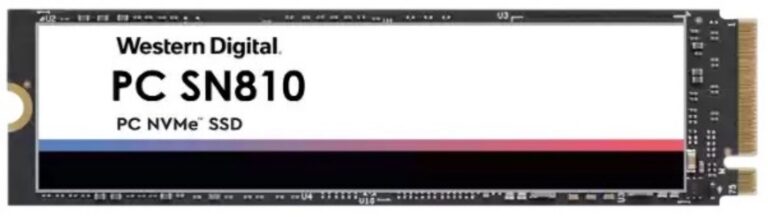 Твердотельный SSD накопитель для консоли Western Digital (WD) PC SN810 1 ТБ