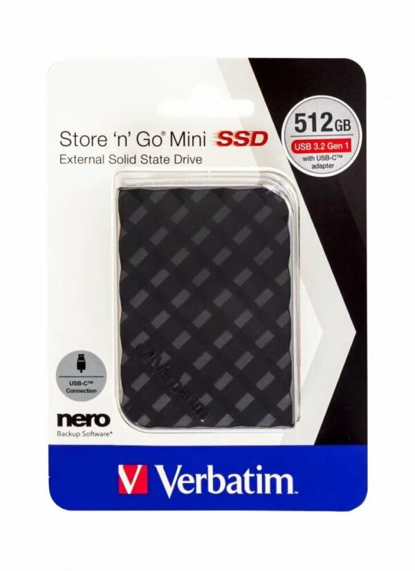 Внешний твердотельный накопитель (SSD) Verbatim Store 'N Go Mini Diamond 512 GB