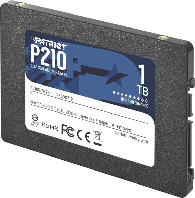 Patriot Memory 1 ТБ Внутренний SSD-диск P210 2.5" SATA3 (P210S1TB25)