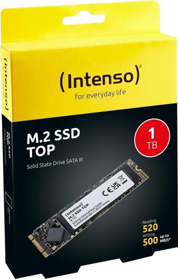 Внутренний SSD-накопитель Intenso Top 1 ТБ (3832460), M.2 SATA