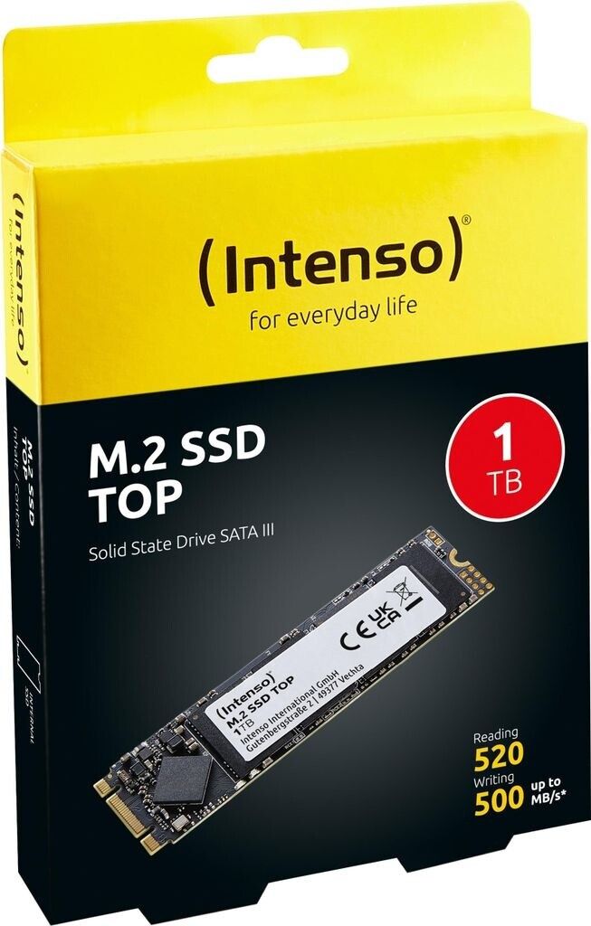 Внутренний SSD-накопитель Intenso Top 1 ТБ (3832460), M.2 SATA
