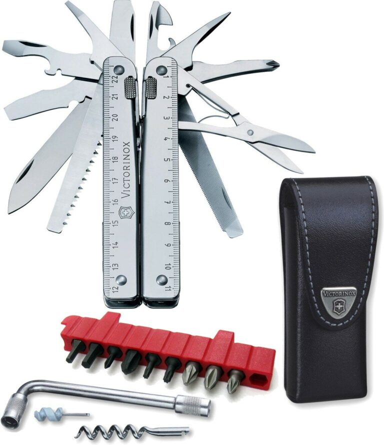 Мультитул Victorinox SwissTool X Plus (3.0338.L), 115 мм., 39 функций, серебро