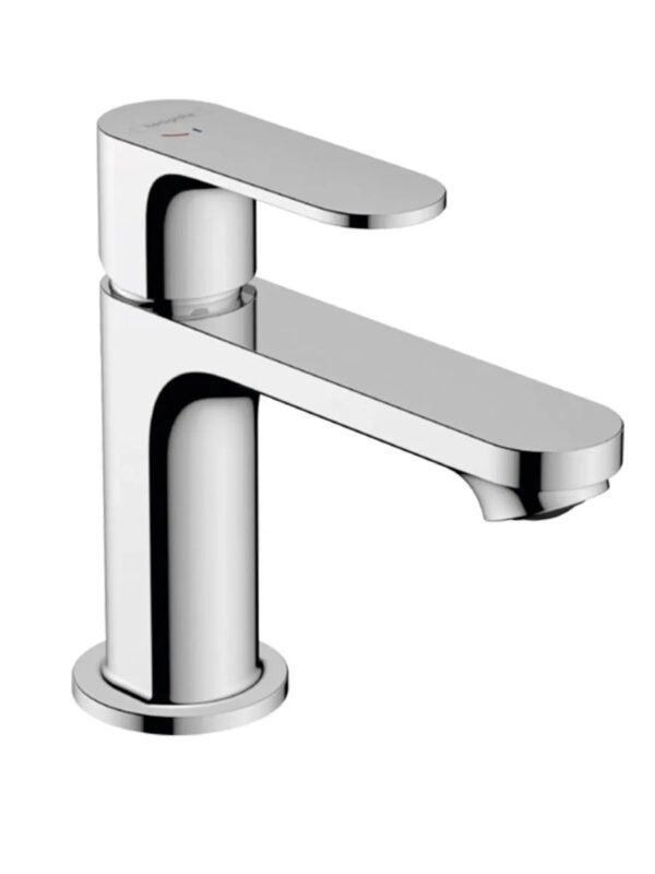 Смеситель Hansgrohe Rebris S 80 CoolStart 72584000 с металлическим сливным гарнитуром
