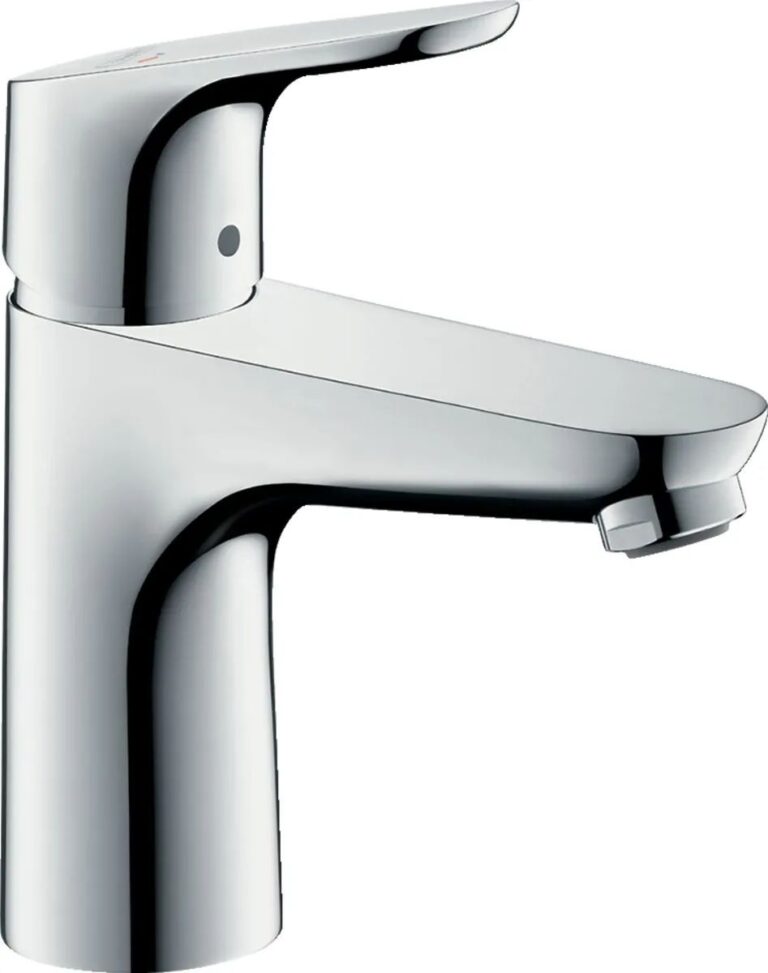 Смеситель для раковины Hansgrohe Focus 100 CoolStart 31621000, со сливным гарнитуром, хром