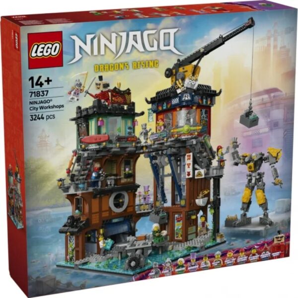 Конструктор NINJAGO City Workshops(Городские мастерские Ниндзяго) 71837, 3244 деталей