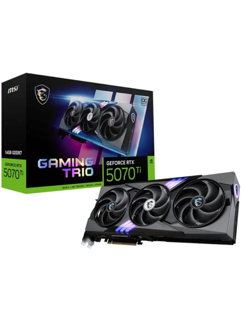 Видеокарта MSI GeForce RTX 5070 Ti Gaming Trio OC 16 ГБ (G507T-16GTC)