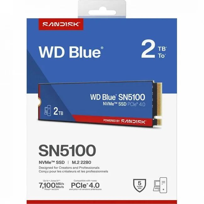 Внутренний SSD-диск Western Digital SN5100 2 ТБ (WDS200T5B0E-00CPE0)