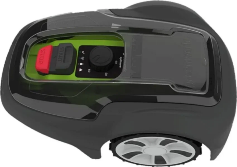 Робот-газонокосилка Greenworks Optimow 7 (GR2513107), черный/зеленый