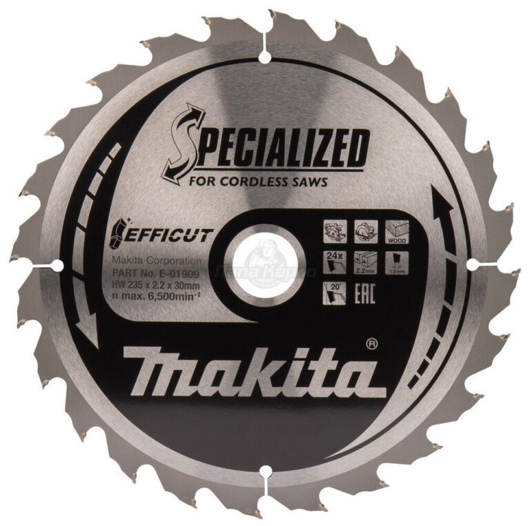 Диск пильный по дереву EFFICUT Makita E-01909 (235х30х1.5 мм; 24T) (88381556149)