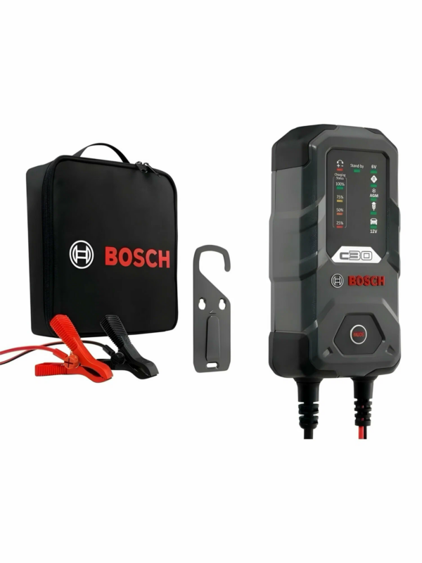 Зарядное устройство Bosch C30 (0189911030), 6-12V 3.8A 120Ач 220V (автомат 4 варианта режима зарядки, EFB, AGM, GEL)