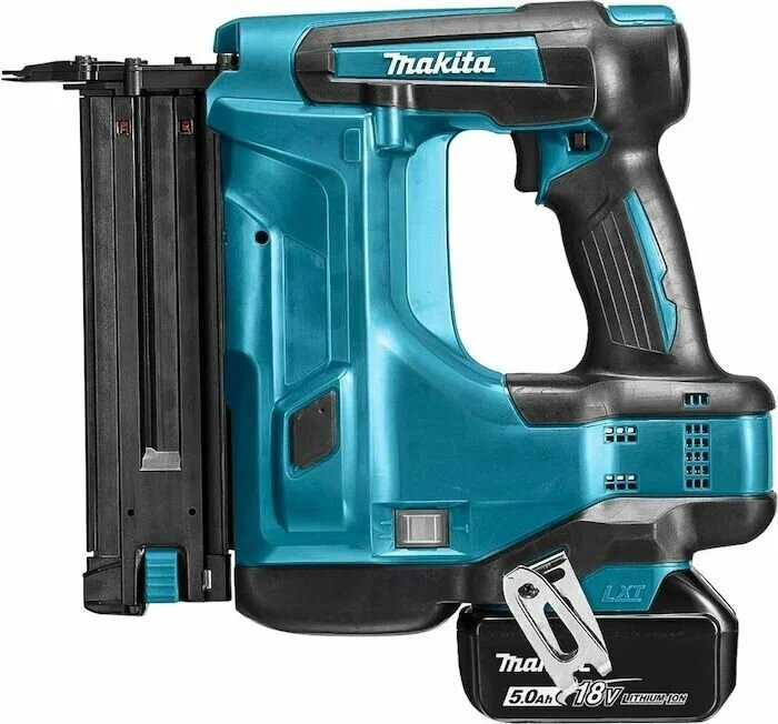 Гвоздезабиватель LXT Makita DBN500RTJ с батареей, 18 В / 5,0 Ач, для гвоздей с головкой 15-50 мм