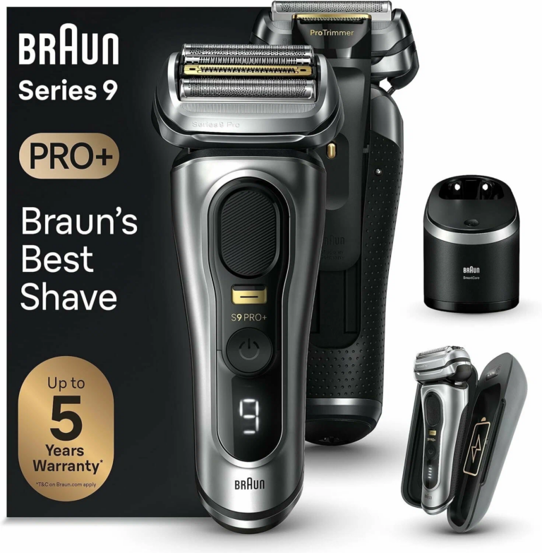 Электробритва мужская Braun Series 9 Pro+ 9577CC (7500435218283), черно-серый