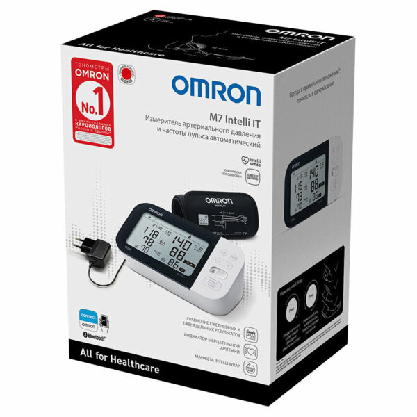 Тонометр автоматический OMRON M7 Intelli IT (HEM-7361T-ALRU)