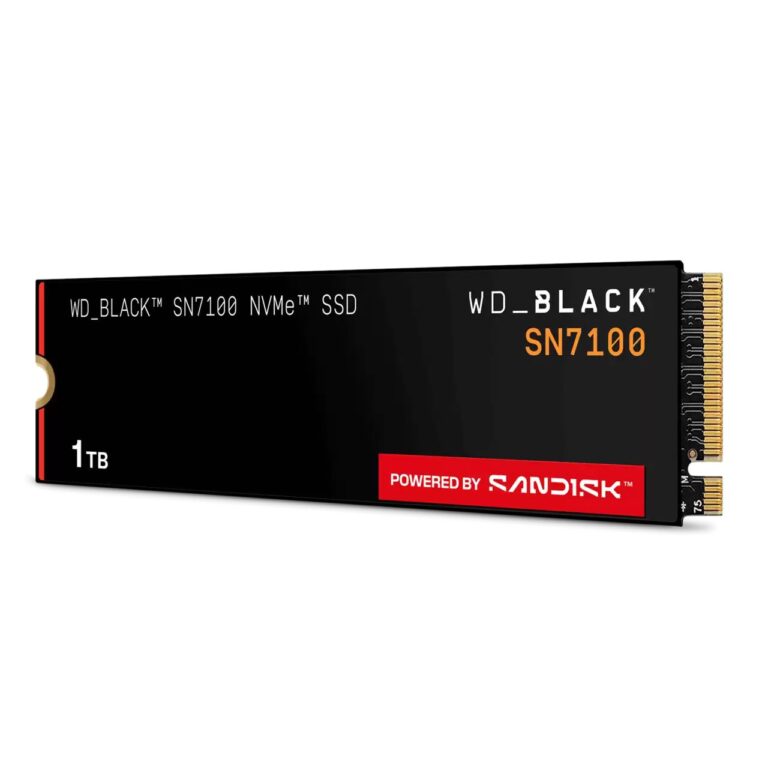 Внутренний SSD-диск Western Digital Black SN7100 1 ТБ, M.2, PCI-E 4.0 (WDS100T4X0E-00CJA0)