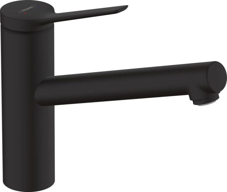Смеситель для кухонной мойки hansgrohe Zesis M33 150, с поворотным изливом 74802670, матовый черный