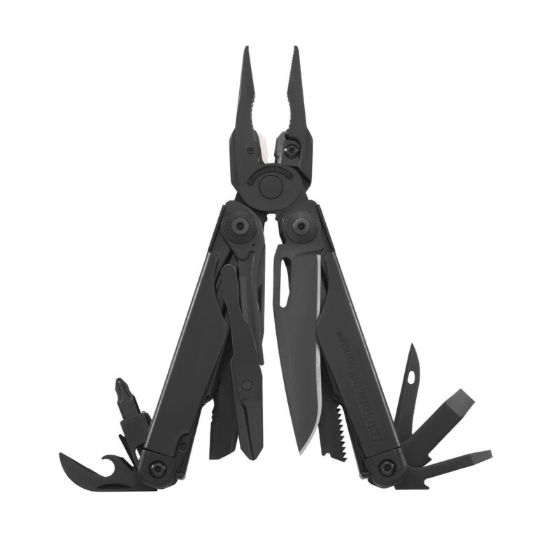 Мультитул Leatherman Surge Black (831333), чехол и сменный напильник в комплекте, 21 инструмент