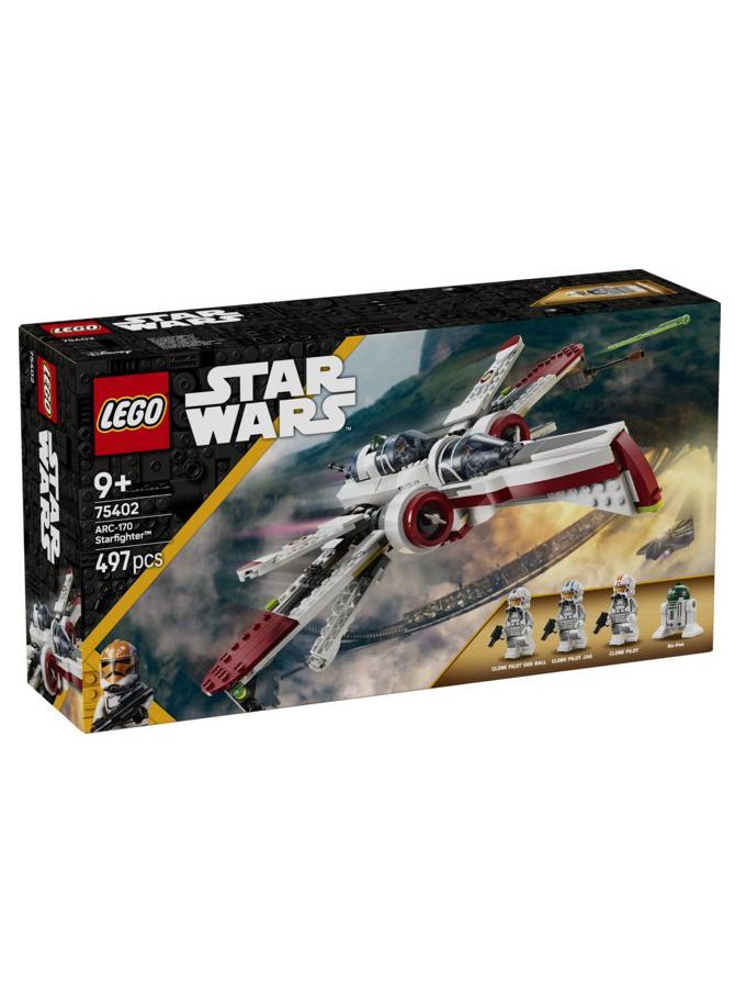 Конструктор STAR WARS Истребитель ARC-170 Starfighter 75402, 497 деталей